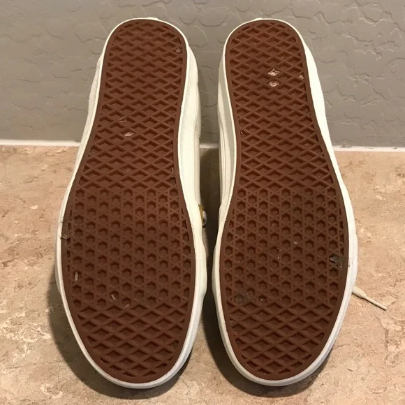 Vans Sk8-Hi White Yellow Shoes - Picture 9 of 10